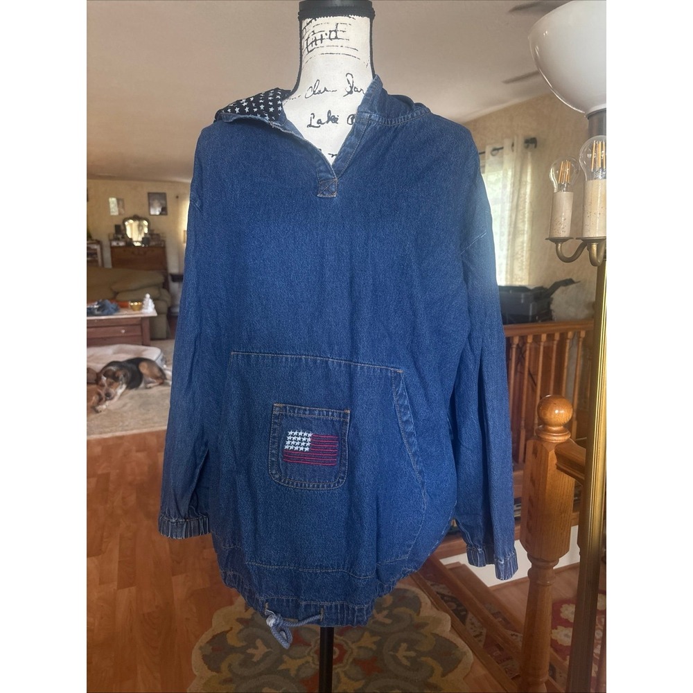Carolina‎ blues plus denim hoodie pullover patriotic size 18